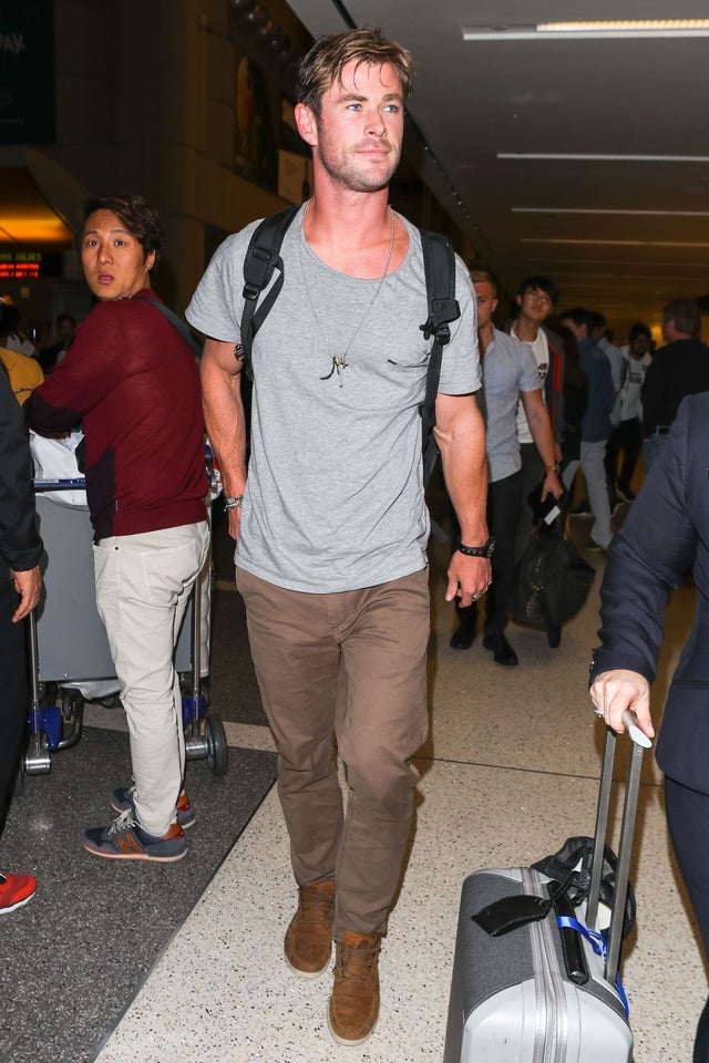 Chris Hemsworth at LAX