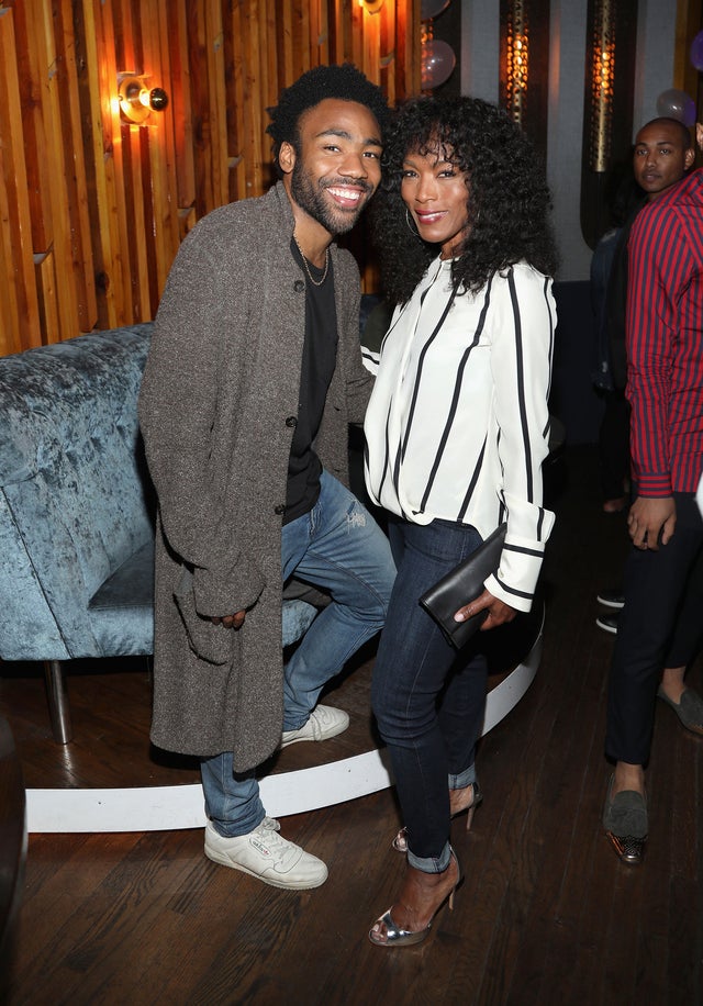 Donald Glover and Angela Bassett