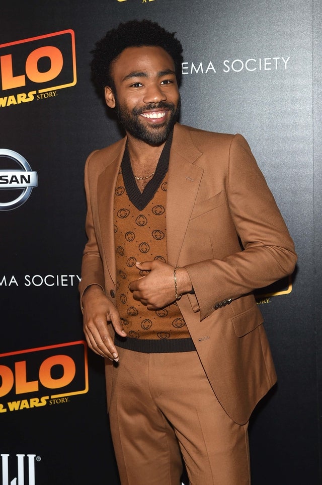 Donald Glover at a screening of ' Solo: A Star Wars Story' in New York City on May 21