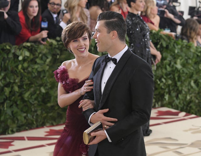 Scarlett Johansson and Colin Jost at 2018 Met Gala