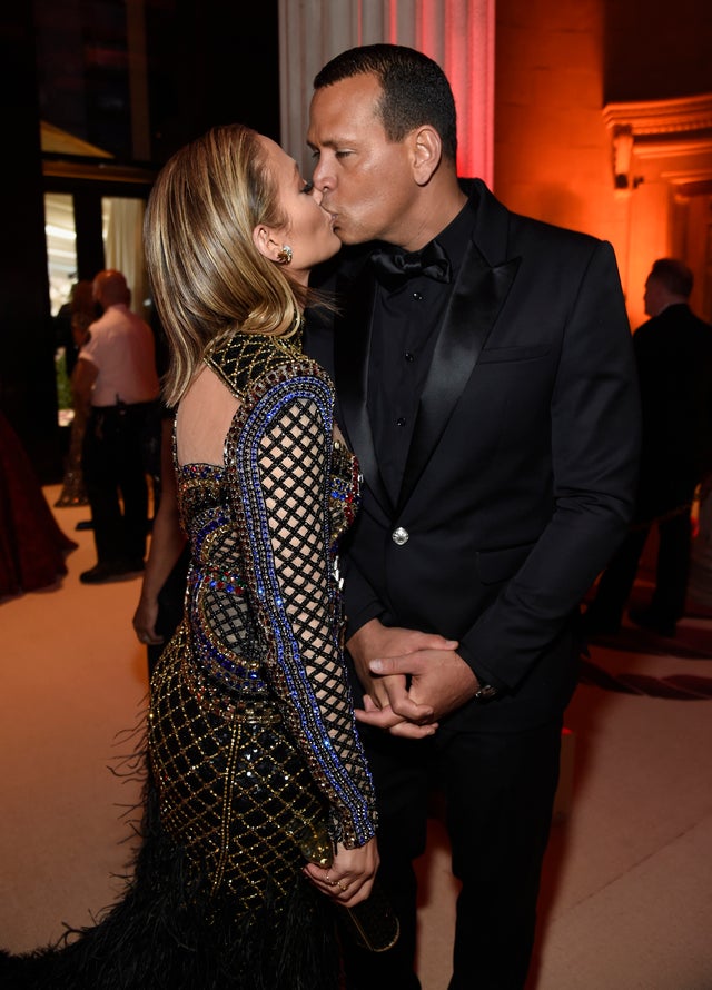 Jennifer Lopez and Alex Rodriguez at 2018 Met Gala