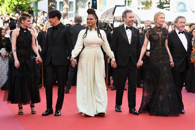 Kristen Stewart, Ava Duvernay, Cate Blanchett with fellow jurors in Cannes