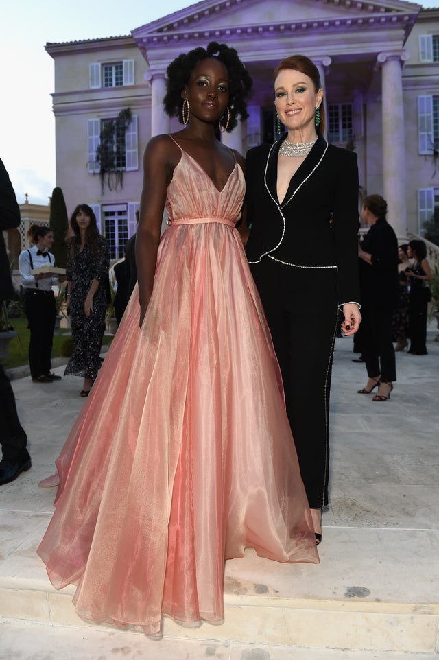 Lupita Nyong'o and Julianne Moore at Chopard Secret Night 