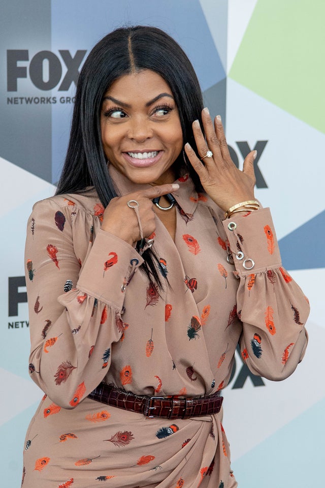 Taraji P Henson shows off engagement ring