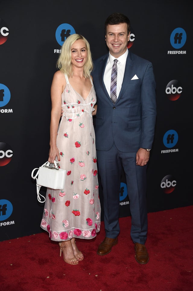 Leighton Meester and Taran Killiam at ABC upfronts