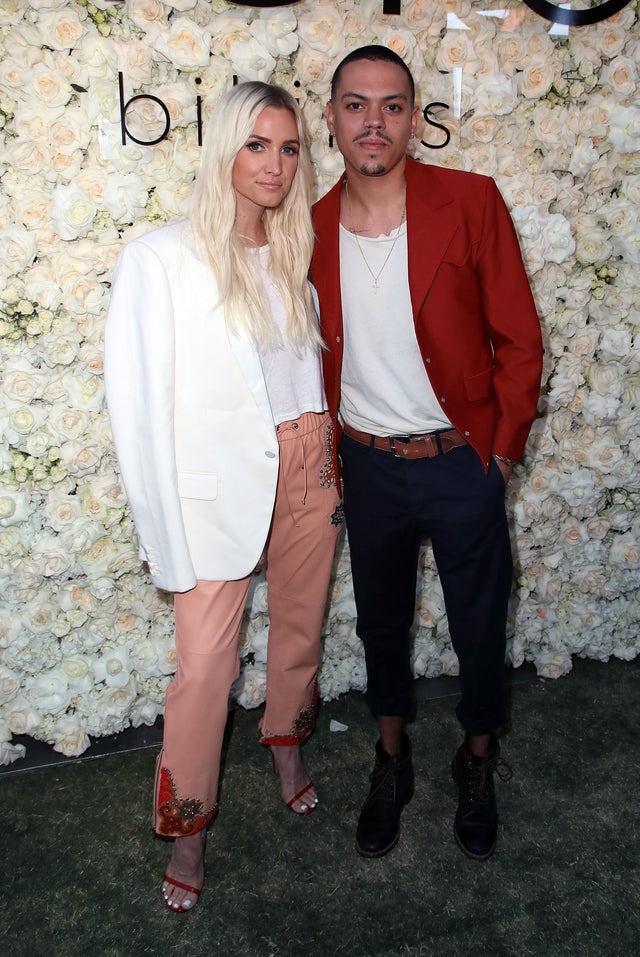 Ashlee Simpson-Ross and Evan Ross at gigi c bikini popup