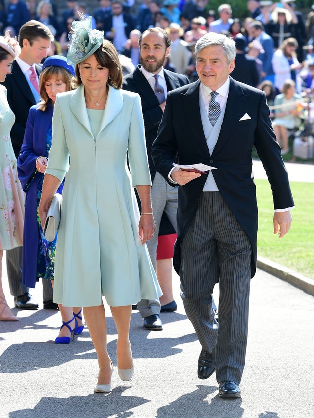 Carole and Michael Middleton at royal wedding