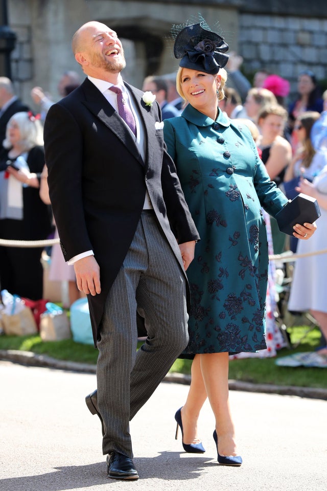 MIke and Zara Tindall  at royal wedding