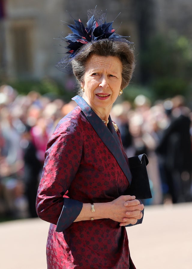 Princess Anne at royal wedding