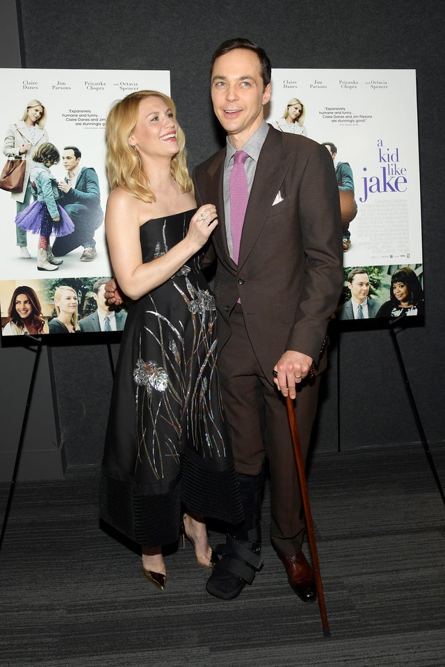 Claire Danes and Jim Parsons at a kid like jake premiere