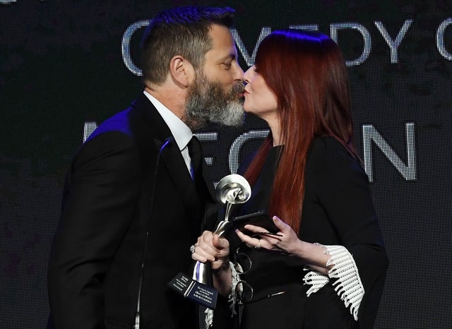 Nick Offerman and Megan Mullally at Gracie Awards