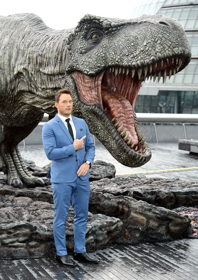 Chris Pratt at jurassic world photocall in London