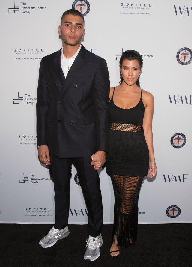 Younes Bendjima and Kourtney Kardashian 