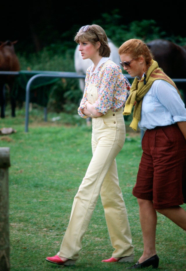 Princess Diana yellow overalls