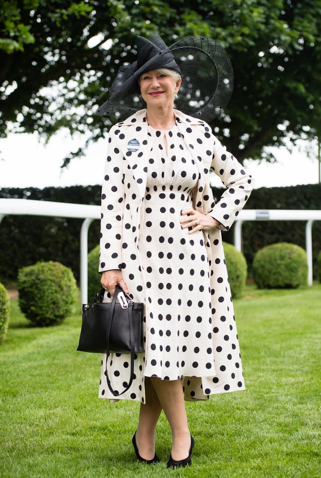 Helen Mirren at Epsom Derby