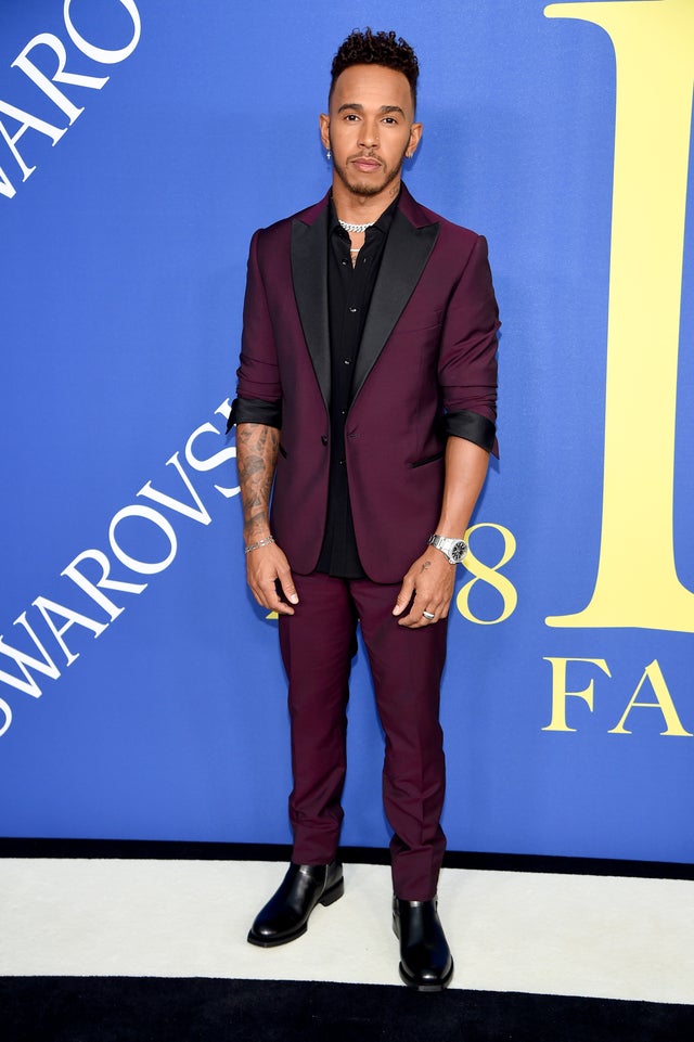 Lewis Hamilton at the 2018 CFDA Fashion Awards 