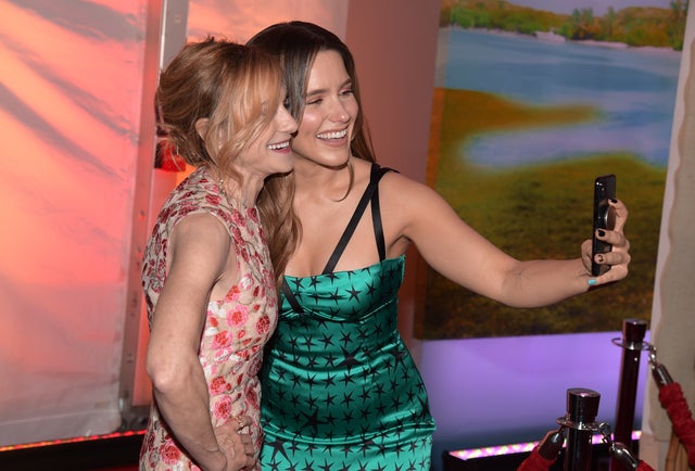 Holly Hunter and Sophia Bush at Incredibles 2 premiere