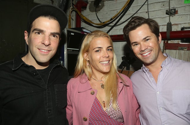 Zachary Quinto, Busy Phillips and Andrew Rannells