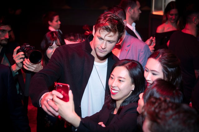 Chris Hemsworth at TAG Heuer event