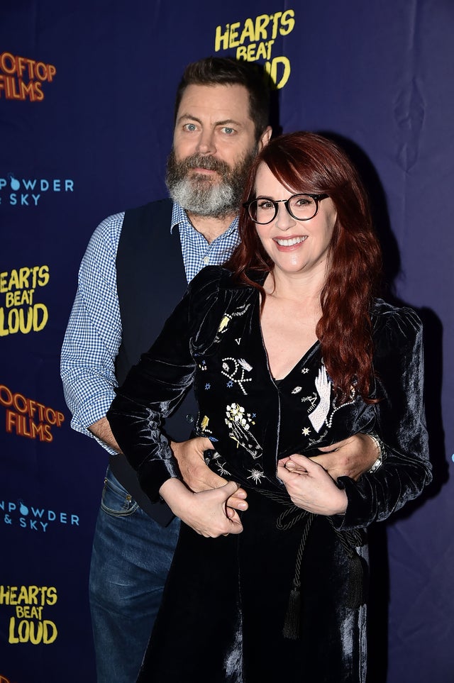 Nick Offerman and Megan Mullally at the 'Hearts Beat Loud' New York Premiere