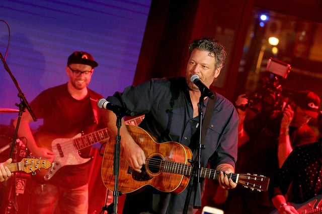 Blake shelton at spotify event in nashville