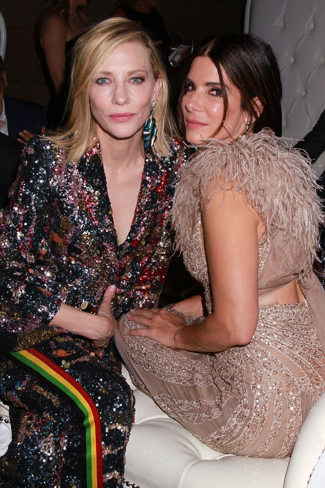 Cate Blanchett and Sandra Bullcok at Ocean's 8 premiere after-party