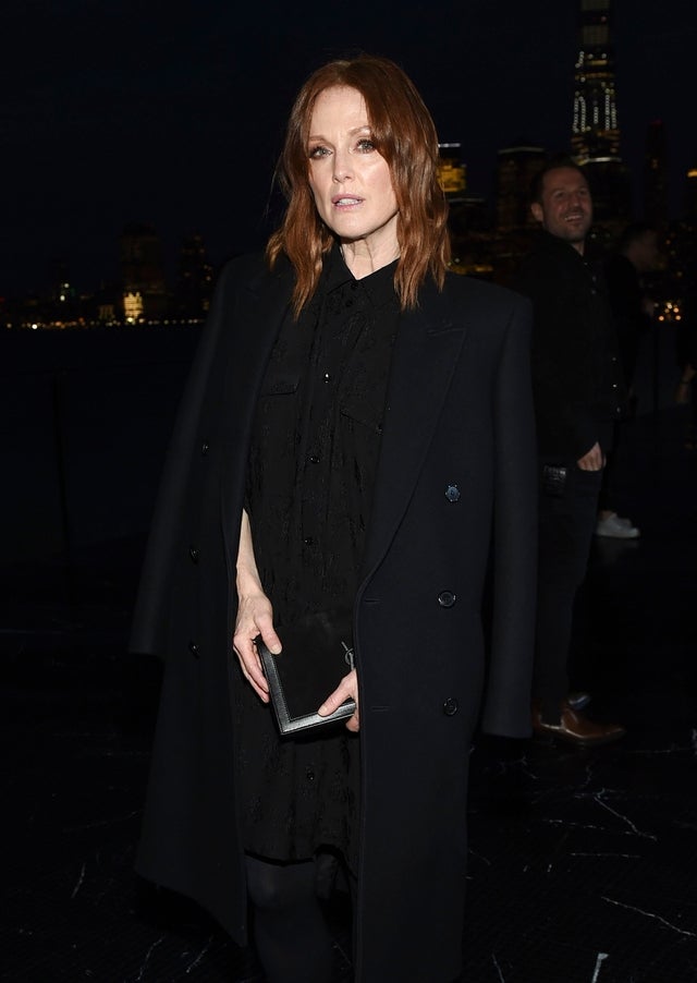 Julianne Moore at Saint Laurent show