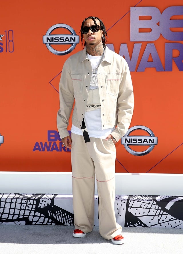 Tyga at the 2018 BET Awards in LA on June 24