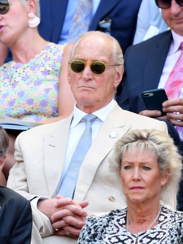 Charles Dance at Wimbledon on July 3