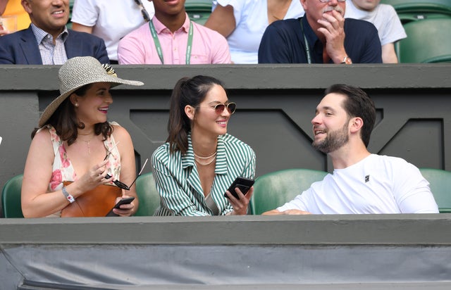 Olivia Munn & Alexis Ohanian at Wimbledon