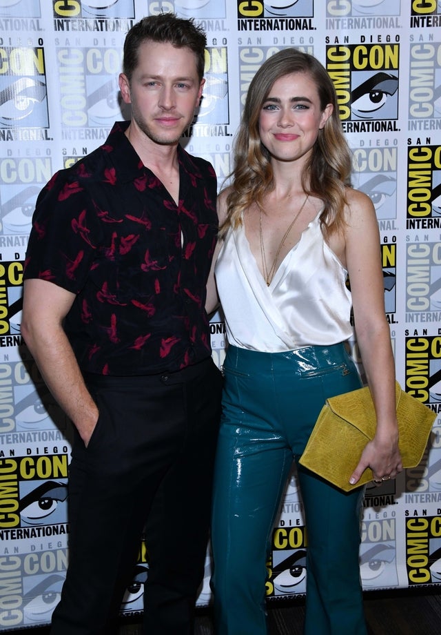 Josh Dallas and Melissa Roxburgh at San Diego Comic-Con on July 21, 2018