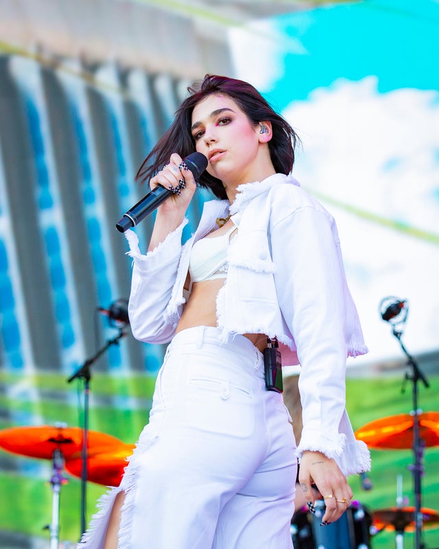 Dua Lipa at festival