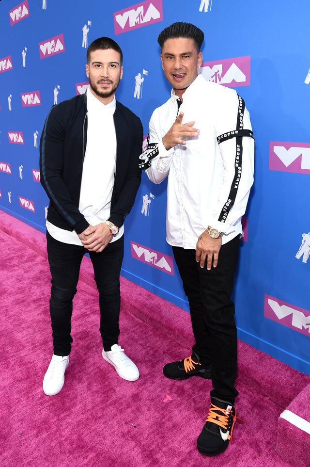 Vinny Guadagnino and DJ Pauly D at 2018 vmas