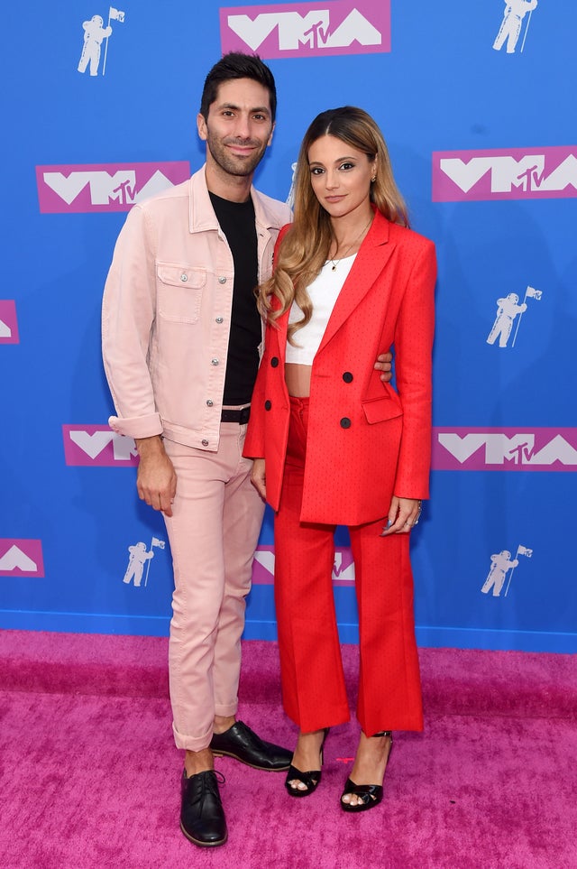 Nev Schulman and Laura Perlongo at vmas 2018