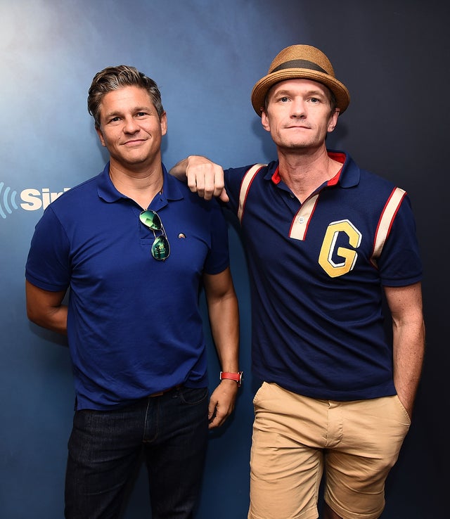 David Burtka and Neil Patrick Harris at SIriusXM Studios