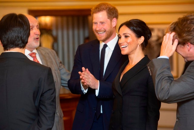 Prince Harry and Meghan Markle see Hamilton