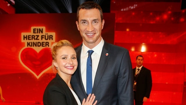 Hayden Panettier and Wladimir Klitschko