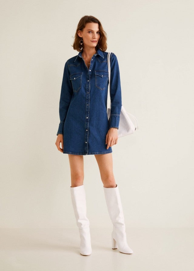 Mango denim dress