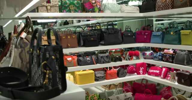 Kylie Jenner Shows Off Kris Jenner's Closet Full Of Birkin Bags - YouTube
