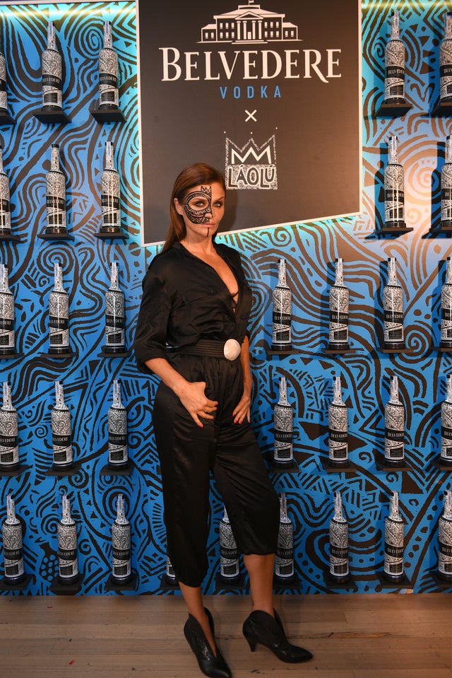 Helena Christensen attends the Belvedere Vodka Launch of Laolu Senbanjo 2018 