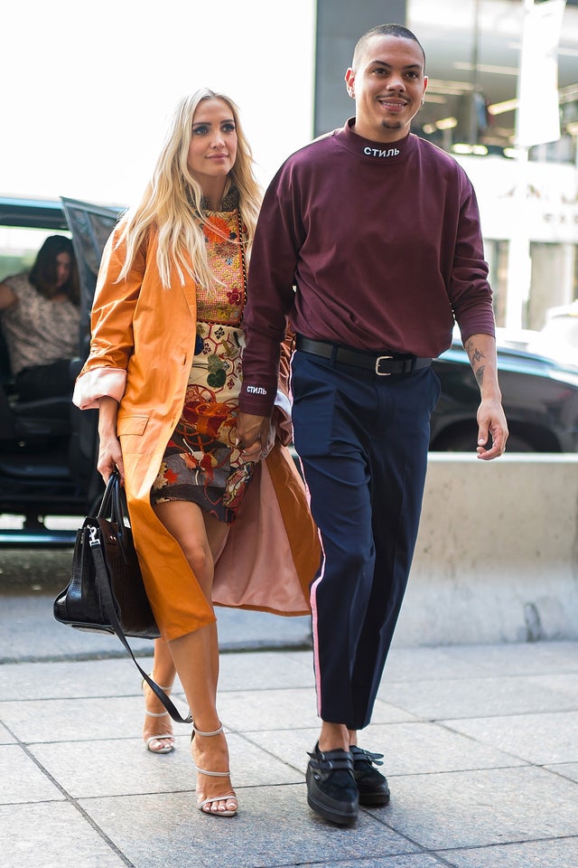 Ashlee Simpson and Evan Ross in NYC