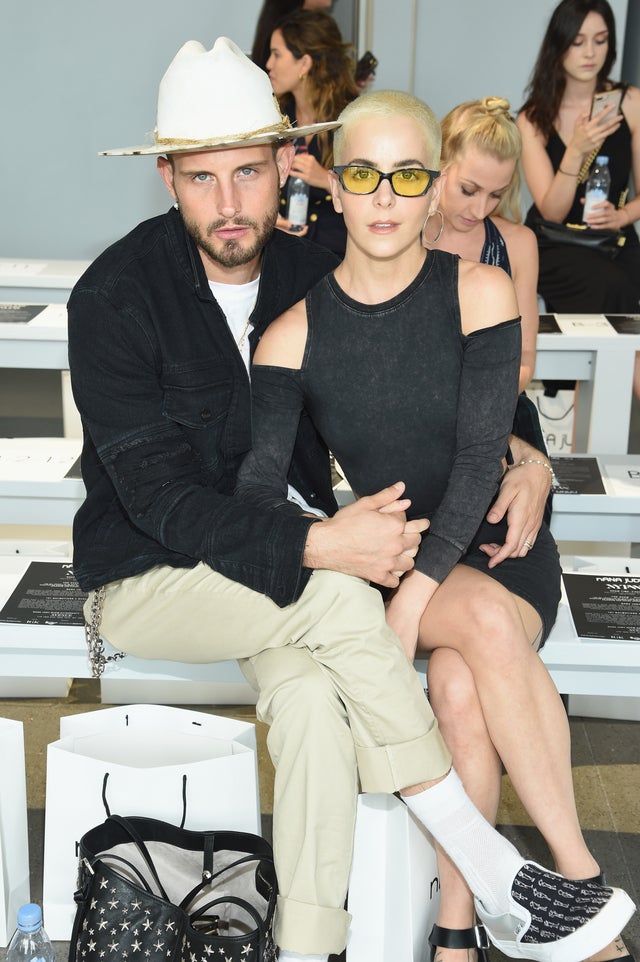 nico tortorella and wife at nyfw