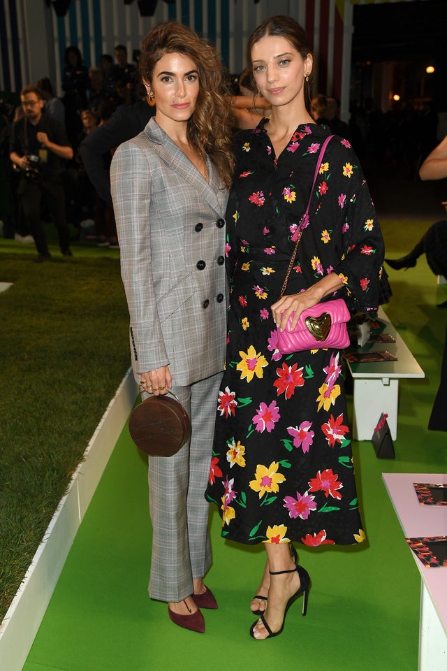 Nikki Reed and Angela Sarafyan Escada show