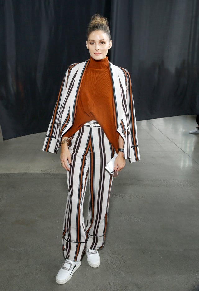 Olivia Palermo attends the Sally LaPointe show