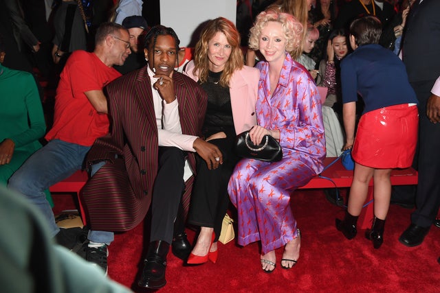 A$AP Rocky, Laura Dern and Gwendoline Christie at nyfw