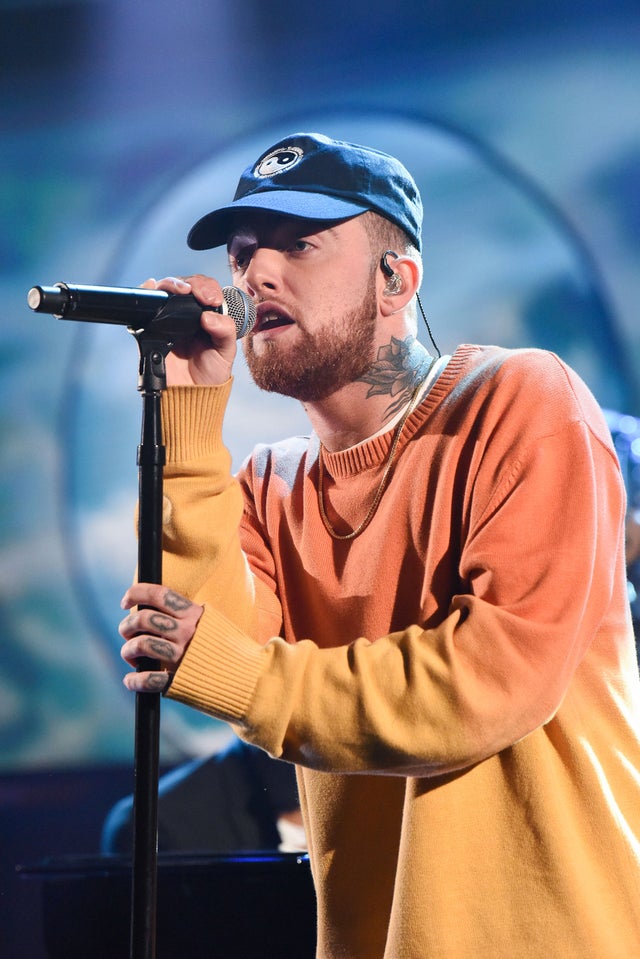 Mac Miller performs on the late show