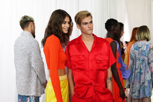 Kaia and Presley Gerber at Sies Marjan