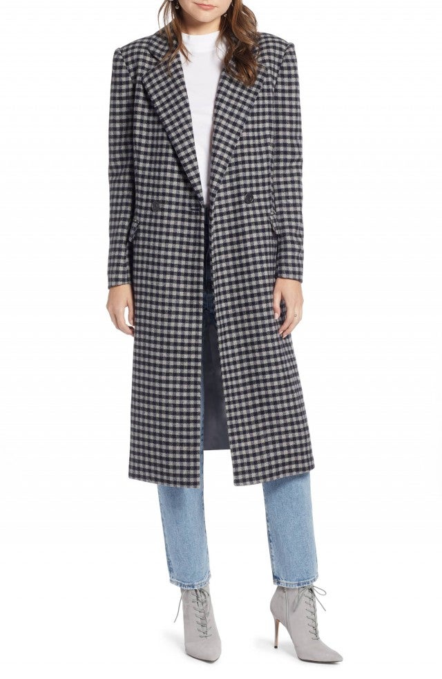 Nordstrom something hotsell navy coat