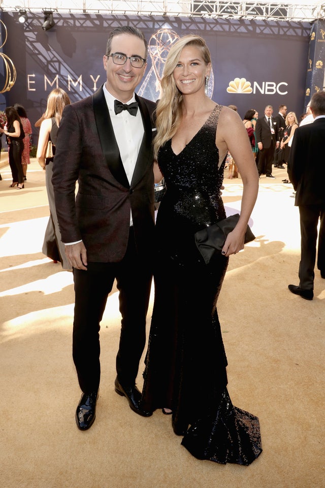 John Oliver and wife