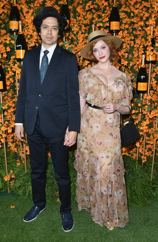 Geoffrey Arend and Christina Hendricks Veuve Clicquot Polo